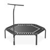 Acon FIT 55in Fitness Trampoline Hexagon with Handlebar, Black view 1