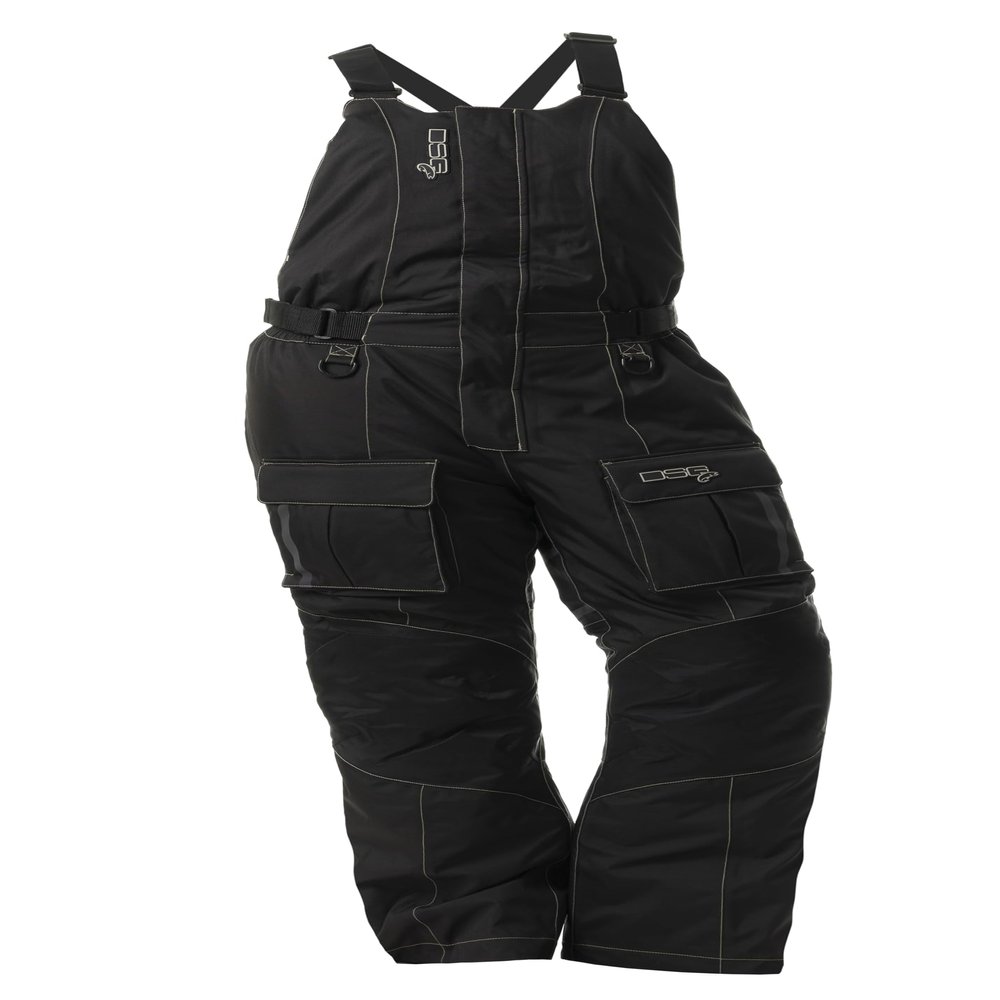 DOING SOMETHING GREAT DSG Outerwear Women's Avid 2.0 Ice Fishing Dropseat Bibs - Waterproof, Insulated, Drop Seat, Float-Assist (US, Alpha, 5X-Large, Regular, Regular, Black)