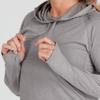 NRS Women's Silkweight Hoodie-Sharkskin-L view 4