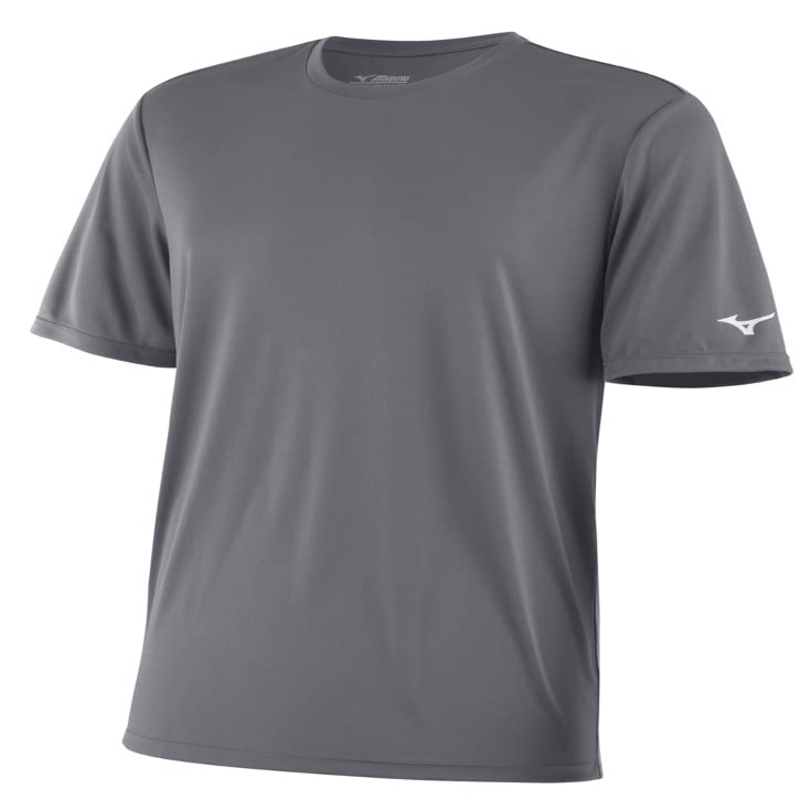 Mizuno Men's NXT Short Sleeve Tee, Grey, Large