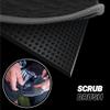 Blue Tees 4 in 1 Magnetic Golf Towel - Standard & Caddy Sizes - Silicone Brush - Groove Cleaner - Magnetic Golf Towels for Golf Bags - Strong Hold to Golf Carts or Clubs - Black - Standard 18"x18" view 4