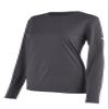 Mizuno Women's NXT Long Sleeve Tee, Charcoal, Large view 1