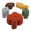 Atomik Climbing Holds Set of 5 Leaves in Assorted Earth Tones view 2