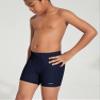LEAO Youth Boys' Swim Jammers Solid Swimsuit Square Leg Swimming Shorts UPF 50+ Sun Pretection Quick Dry Navy S view 2