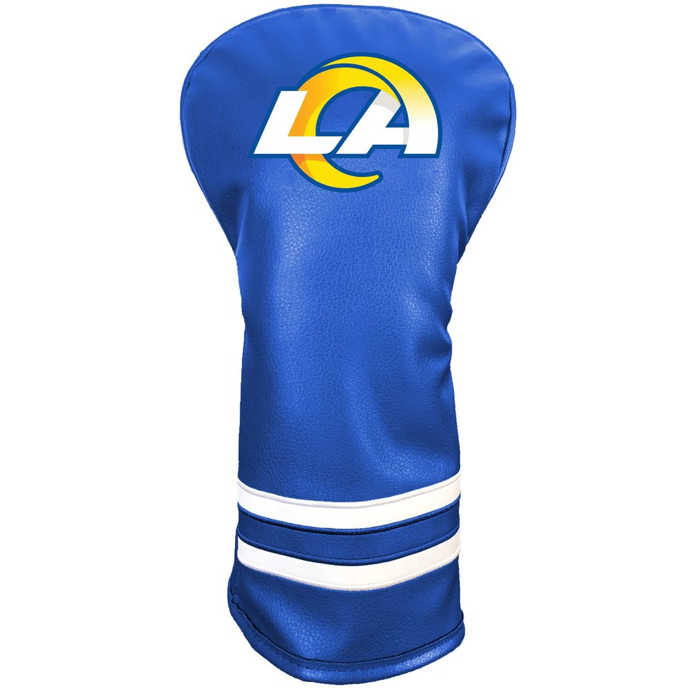 Team Golf NFL Los Angeles RAMS Vintage Driver Headcover - Printed Team Golf NFL Vintage Driver Golf Club Headcover, Form Fitting Design, Retro Design with Fleece Lining for Extra Club Protection