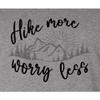 3X-Large Oxford Mens Hike More Worry Less Camping Hiking Outdoors Gift T-Shirt view 4