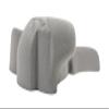 Atomik Climbing Holds XL Bolt-On Shark in Earth Tone Gray view 3