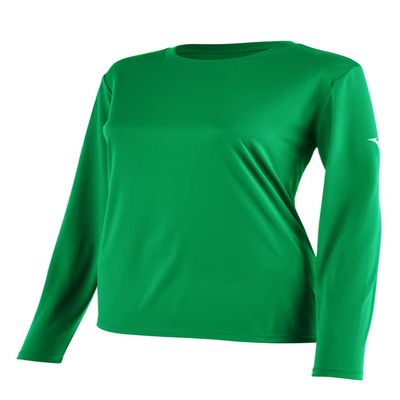 Mizuno Women's NXT Long Sleeve Tee, Kelly Green, XX-Large