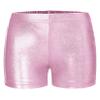 Jhaoyu Girls Ballet Dance Shorts Metallic Glitter Gymnastics Yoga Sports Athletic Shorts Running Workout Bottoms Swim Trunks Pink 5-6 Years view 1
