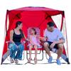 CoverU Sports Tent Pod Sun Protection Pop Up 2 Person Hot Climate Canopy Shelter Patent Pending - RED view 1