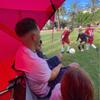 CoverU Sports Tent Pod Sun Protection Pop Up 2 Person Hot Climate Canopy Shelter Patent Pending - RED view 4
