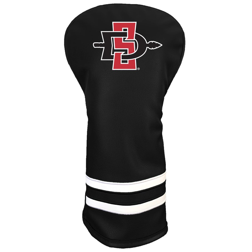 Team Golf NCAA SAN Diego ST Vintage Driver Headcover - Printed Team Golf NCAA Vintage Driver Golf Club Headcover, Form Fitting Design, Retro Design with Fleece Lining for Extra Club Protection