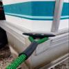 36-Inch Marine Grade SuperBungee Made in The USA with 1 Stainless Steel Hook & 1 Cleat-Loop Ends (Green/Black) view 3