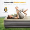 LET'S CAMP Air Mattress Camping Airbed with Electric Pump 19" Twin Inflatable 2 Minutes Quick Self-Inflation Waterproof PVC Fabric Portable for Camping,Travel, Home Sleeping, Outdoor, Guests, RV view 2
