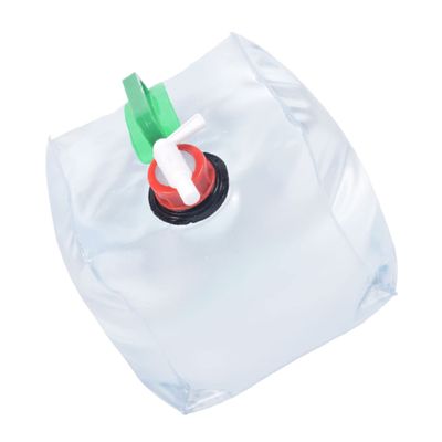 Camping Water Storage Bag Portable Water Pouch Strong Handle for Hiking BBQ Travel Outdoor Activities Foldable PVC Container
