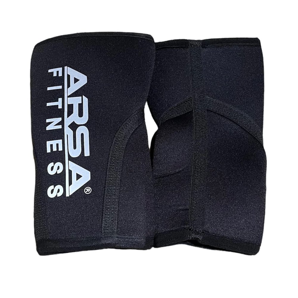Arsa Fitness 5MM Thickness Elbow Sleeves for Weightlifting, Powerlifting, Exercise, Bodybuilding for Men & Women (Medium, Black)