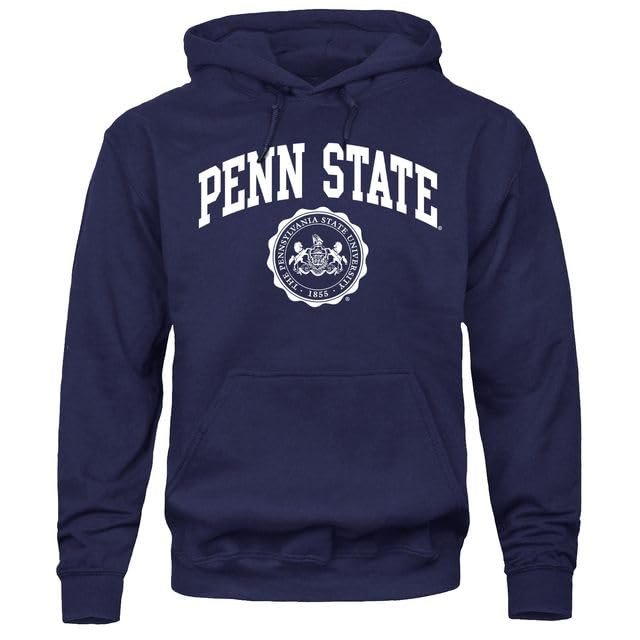 Barnesmith Pennsylvania State University PSU Nittany Lions Hooded Sweatshirt, Heritage, Navy, XX-Large