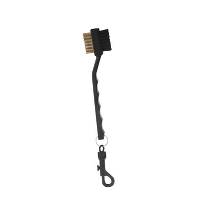 BESPORTBLE Golf Club Cleaner Brush Club Groove Cleaner Nylon Brass Bristles 15mm Bristle Length 18cm Total Length Easy Hanging