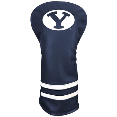 Team Golf NCAA Brigham Young Vintage Driver Headcover - Printed Team Golf NCAA Vintage Driver Golf Club Headcover, Form Fitting Design, Retro Design with Fleece Lining for Extra Club Protection