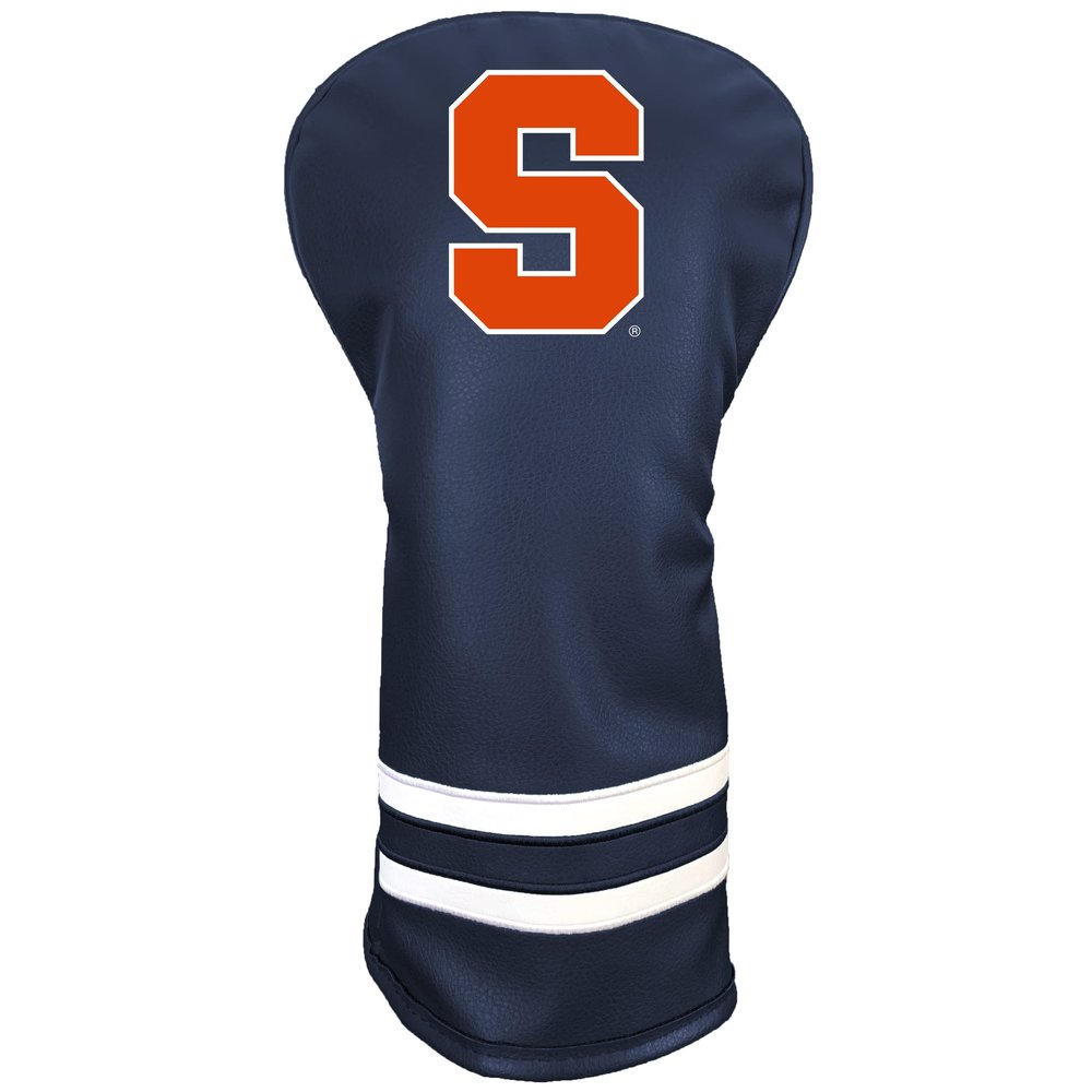 Team Golf NCAA Syracuse Vintage Driver Headcover - Printed Team Golf NCAA Vintage Driver Golf Club Headcover, Form Fitting Design, Retro Design with Fleece Lining for Extra Club Protection