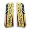 Display We The People Gun Stand and 1911 Grips Metal Gold Plated for Full Size 1911 Grips view 2