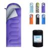 ORTHOMTEX Sleeping Bags for Adults,Kids & Girls-Warm & Cold Weather Lightweight Waterproof Sleeping Bag Backpack,Great for 3-4 Seasons Hiking,Camping and Outdoor Mountaineering(Purple/Right Zip) view 1