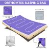 ORTHOMTEX Sleeping Bags for Adults,Kids & Girls-Warm & Cold Weather Lightweight Waterproof Sleeping Bag Backpack,Great for 3-4 Seasons Hiking,Camping and Outdoor Mountaineering(Purple/Right Zip) view 2