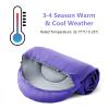 ORTHOMTEX Sleeping Bags for Adults,Kids & Girls-Warm & Cold Weather Lightweight Waterproof Sleeping Bag Backpack,Great for 3-4 Seasons Hiking,Camping and Outdoor Mountaineering(Purple/Right Zip) view 4