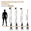 THURSO SURF Full Carbon Fiber SUP Paddle Board Paddle 3 Piece Adjustable Kayak Paddle Convertible Lightweight Floating Oar Pro Performance view 3