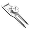 Blue Tees Golf 6-in-1 Premium Divot Tool & Ball Marker - Bottle Opener - Club Tee - Groove Cleaner - Putting Alignment - Designed to Be the Ultimate Tool for the Green  Silver view 1