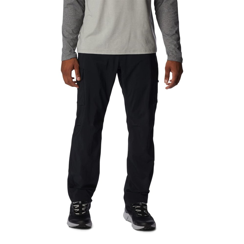 Columbia Mens Silver Ridge Utility Hiking Pant, Black, 44 x 32