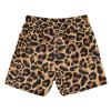 Aflyko Boys' Board Shorts Leopard Print Brown Black Cute Swim Trunk Beach Swimwear 3T view 2