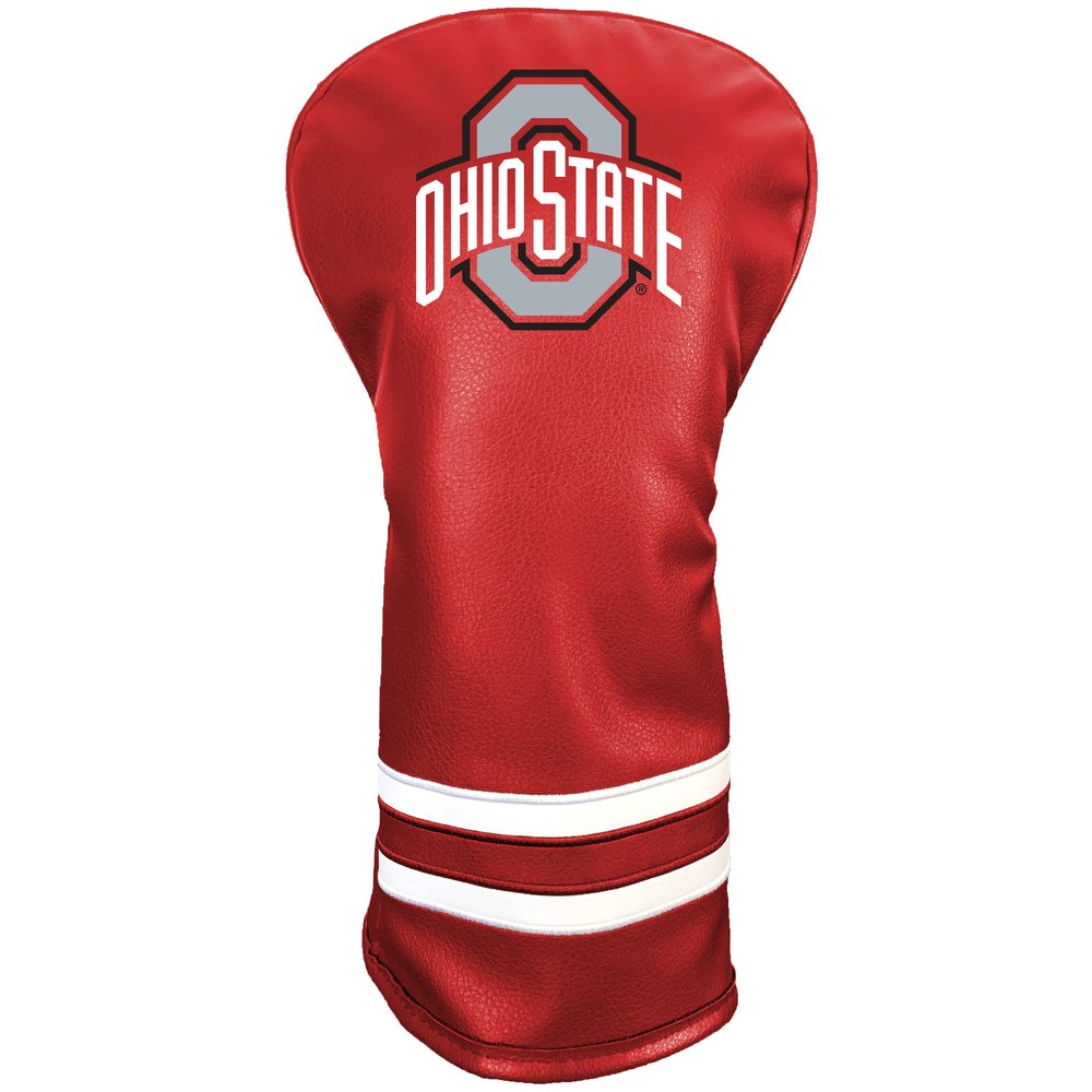 Team Golf NCAA Ohio ST Vintage Driver Headcover - Printed Team Golf NCAA Vintage Driver Golf Club Headcover, Form Fitting Design, Retro Design with Fleece Lining for Extra Club Protection