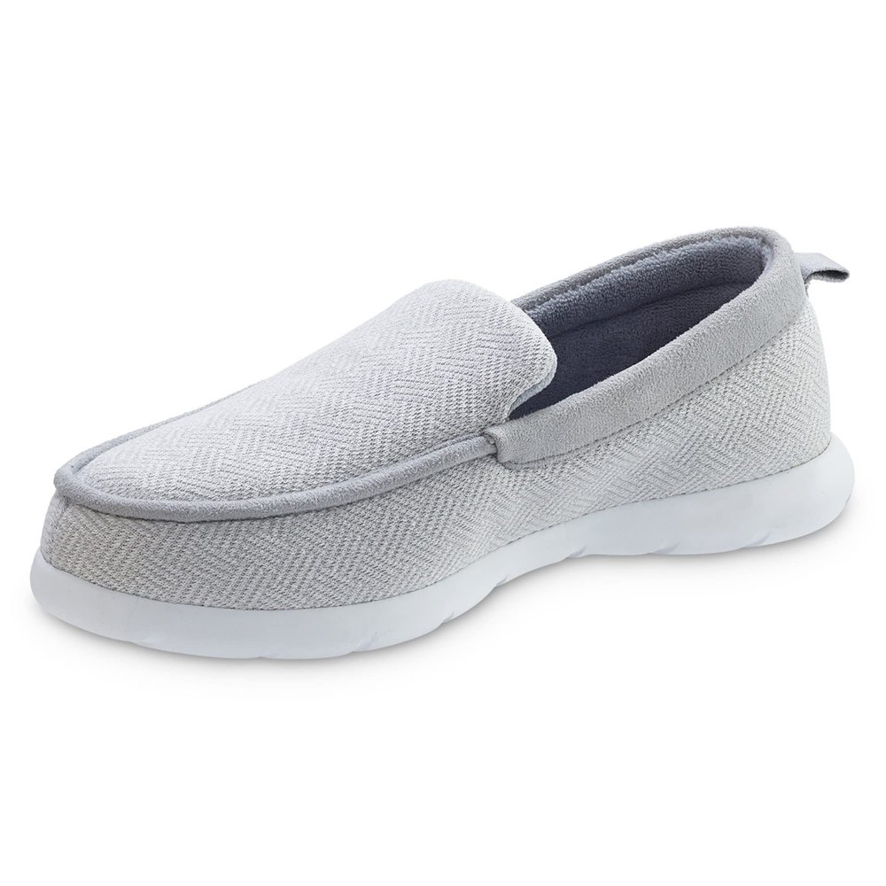isotoner Zenz Men's Hatch Knit Boater Moccasin