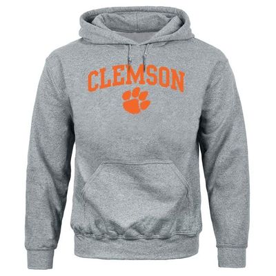 Barnesmith Clemson University Tigers Hooded Sweatshirt, Heritage, Charcoal Grey, Large