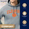 Barnesmith Clemson University Tigers Hooded Sweatshirt, Heritage, Charcoal Grey, Large view 3