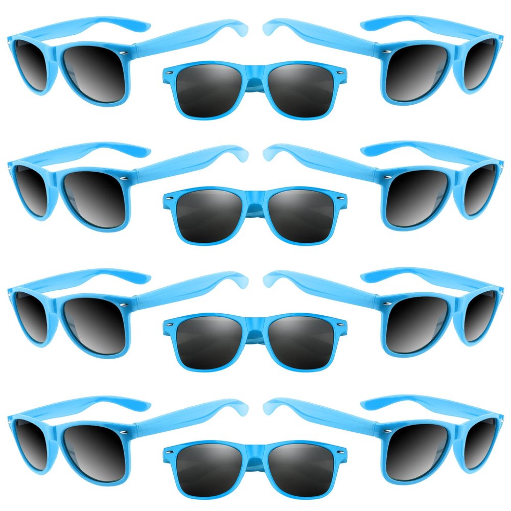 TUPARKA 20 Pack Kids Sunglasses Bulk for Summer Pool Party Favors Birthday Parties Goody Bag Fillers, Blue