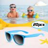 TUPARKA 20 Pack Kids Sunglasses Bulk for Summer Pool Party Favors Birthday Parties Goody Bag Fillers, Blue view 3