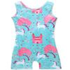 HOZIY Gymnastics Outfits for Girls Leotards With Shorts Kids Toddler Pink Tree Unicorn Castle Flower Floral Sparkle Biketard 3t 4t 3-4t view 1