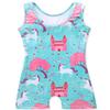 HOZIY Gymnastics Outfits for Girls Leotards With Shorts Kids Toddler Pink Tree Unicorn Castle Flower Floral Sparkle Biketard 3t 4t 3-4t view 2