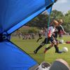 CoverU Sports Tent Pod Sun Protection - Pop Up 2 Person Hot Climate Canopy Shelter - Patent Pending - Blue view 3