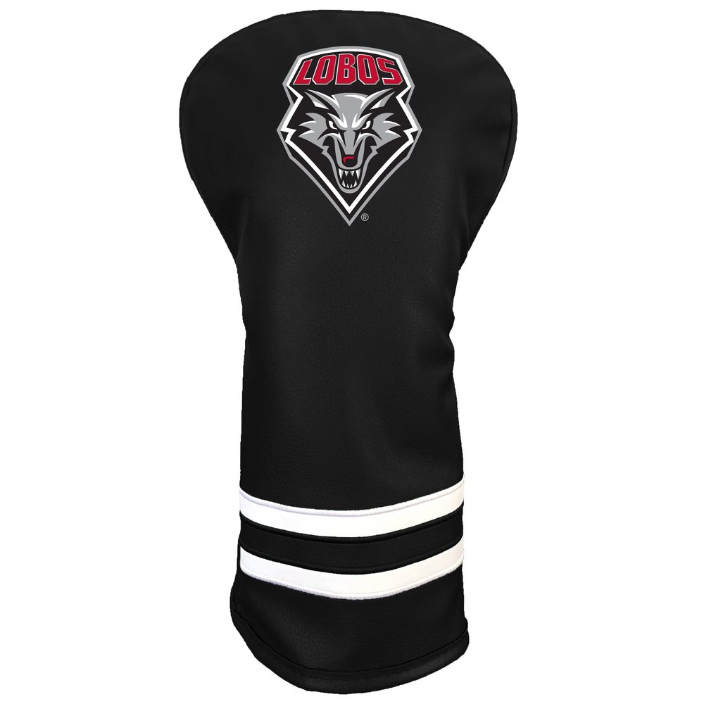 Team Golf NCAA New Mexico Vintage Driver Headcover - Printed Team Golf NCAA Vintage Driver Golf Club Headcover, Form Fitting Design, Retro Design with Fleece Lining for Extra Club Protection