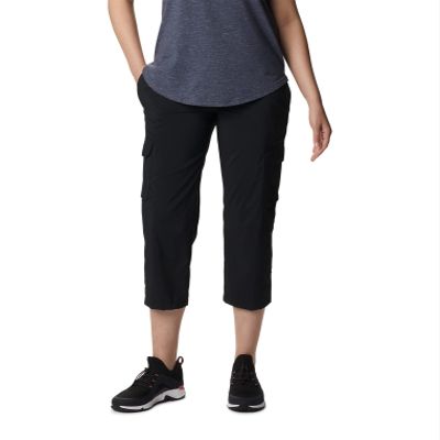 Columbia Women's Silver Ridge Utility Capri, Black, 4