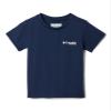 Columbia Youth PFG Short Sleeve Graphic Tee, Collegiate Navy/PFG Triangle Graphic, Medium view 3