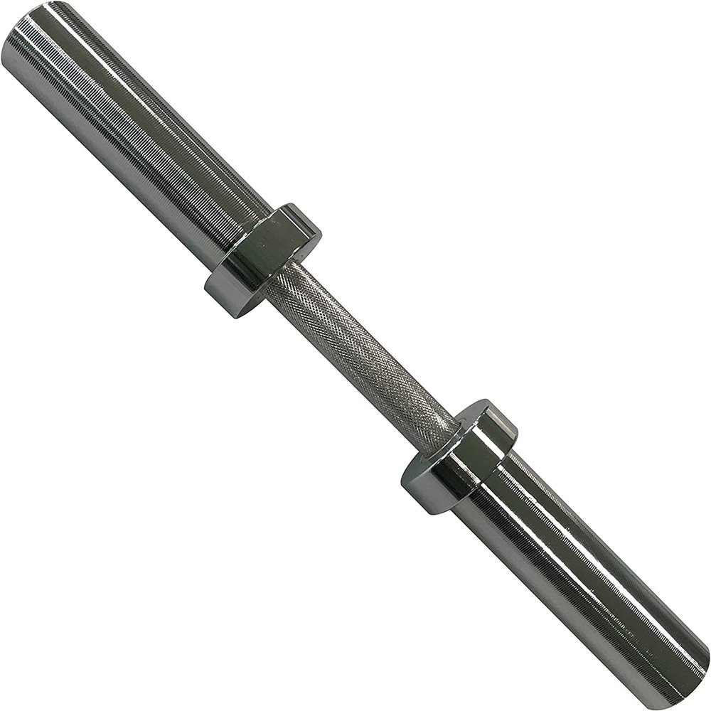 CAP Barbell 2' Solid Olympic Dumbbell Handle, No Collars, Chrome (New Version)