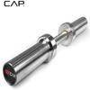 CAP Barbell 2' Solid Olympic Dumbbell Handle, No Collars, Chrome (New Version) view 2