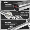 CAP Barbell 2' Solid Olympic Dumbbell Handle, No Collars, Chrome (New Version) view 4