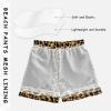Aflyko Boys' Board Shorts Leopard Brown Black Bathing Suit Kid Swim Trunk Girls Beach Swimwear view 3