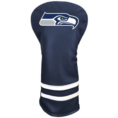 Team Golf NFL Seattle Seahawks Vintage Driver Headcover - Printed Team Golf NFL Vintage Driver Golf Club Headcover, Form Fitting Design, Retro Design with Fleece Lining for Extra Club Protection