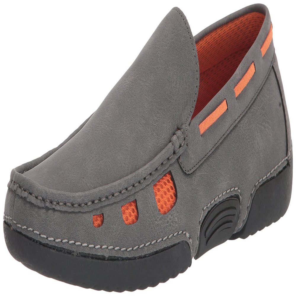 Stacy Adams Men's Delray Moc Toe Slip On Driving Style Loafer, Gray Multi, 7.5